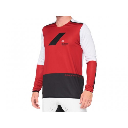 CAMISOLA 100% R-CORE X M/COMPRIDA VERM/PRETO